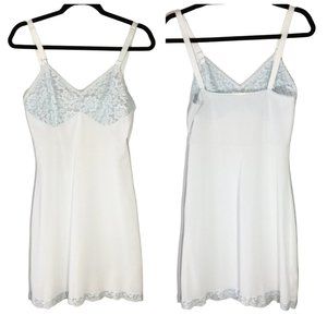Vintage 70s Light Blue Slip, Lingerie Dress, Ultra Feminine Boho Coquette Flirty